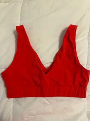 Daily Drills Go! V-Neck Sports Bra Heart thumbnail 3