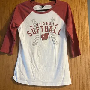 Wisconsin Softball 3/4 Sleeve Shirt thumbnail 1