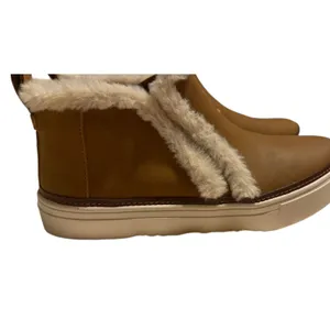 TOMS Women Brown Faux Shearling Trim Ankle Boots Slip On Sneaker Bootie 10018928 thumbnail 10