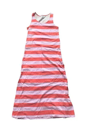 Compania Fantastica Pink and Coral Striped Sleeveless Maxi Dress thumbnail 1