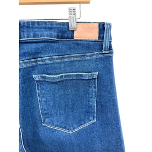 PAIGE Anessa Wide Leg Cropped Jeans Sz 33 High Rise Medium‎ Wash Denim Stretch thumbnail 5