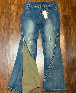 Cider High Waist Zipper Jeans thumbnail 1