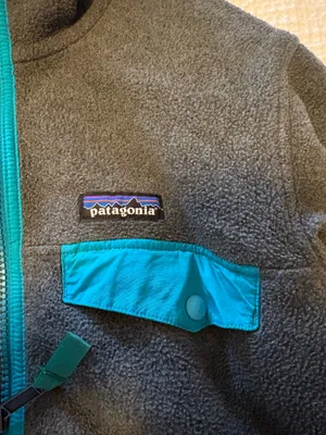 Patagonia Blue and Gray Synchilla Zip Up Fleece thumbnail 4