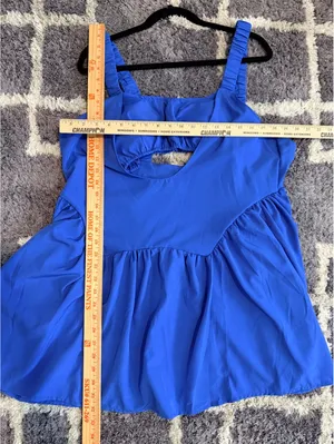 Women Regular Size Medium Blue Sleeveless Cutout Dress No tags thumbnail 3