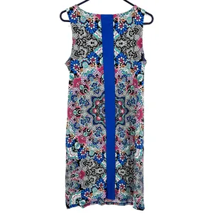 Nicole by‎ Nicole Miller size medium sleeveless shift dress mandala style print thumbnail 2