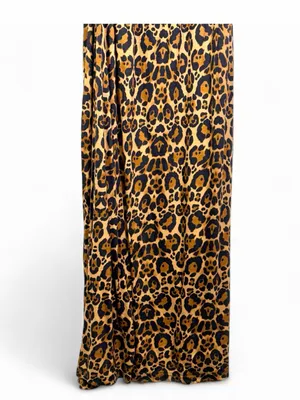 H&M DIVIDED Women’s Strapless Animal Print Tube Smocked Top Maxi Dress Size US 4 thumbnail 8