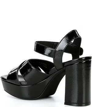 Jeffrey Campbell Amma Patent Platform Block Heel Sandals thumbnail 2