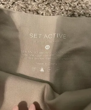 Set Active Tan Leggings thumbnail 2
