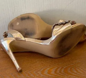 Steve Madden Women's High Heel Ankle Strap Sandal Rose Gold Sze 7 / 38 Sku 2869 thumbnail 8