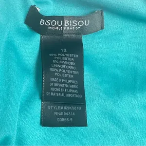 Bisou Bisou Multi Color Pleated Sleeveless Dress Size 12 thumbnail 9