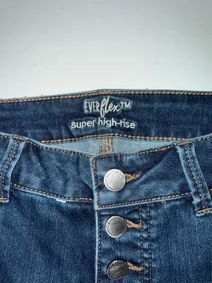 Maurices Everflex Super Skinny High Rise Jeans Dark Wash Button Fly thumbnail 11