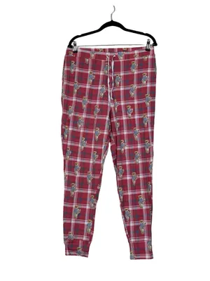 POLO RALPH LAUREN Plaid Red Bear Pajama Jogger Pants Sz L thumbnail 2