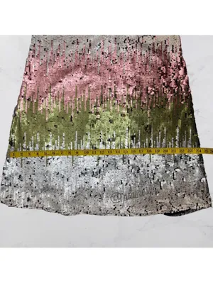 Loveriche Women's Ombre Matte Sequin Cami Slip Dress Summer Y2K Style Size S thumbnail 7