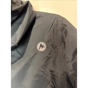 Marmot Black Lightweight Hooded Raincoat 1/2 Zipper + Zip Pockets Lined Size XS thumbnail 6