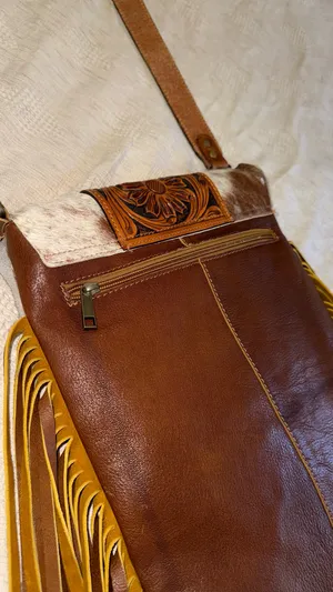 American Darling Cowhide Purse Fringe thumbnail 4