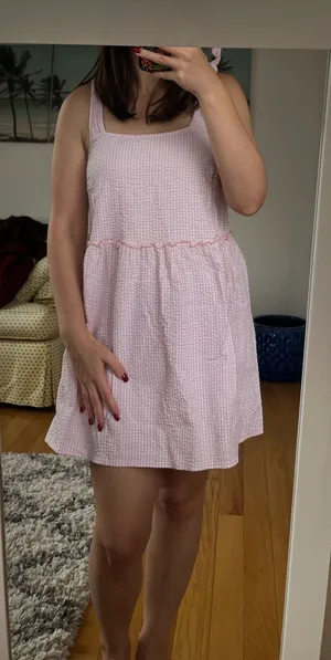 Urban Outfitters Babydoll Dress Gingham thumbnail 1