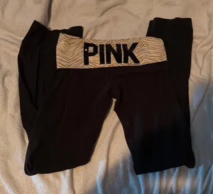 Victoria's Secret PINK Leggings Yoga Black Small thumbnail 1