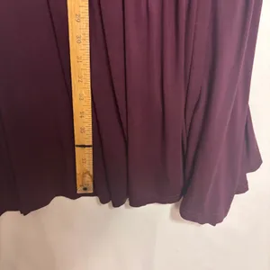 Ekouaer Maternity Dress Nursing Nightgown Womens XL Burgundy Jersey Knit Stretch thumbnail 9