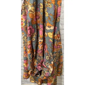 RusttyDustty Boho Floral Long Sleeve Button Front Shorts Romper Size 0XL thumbnail 4