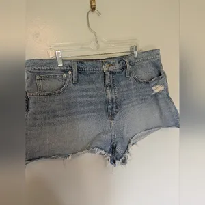 Madewell Relaxed Denim Shorts Light Wash 33 thumbnail 2