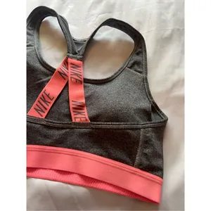 Nike Dri-Fit Grey And Pink Sports Bra Woman’s Size Small thumbnail 7