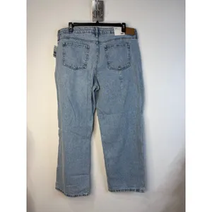 Aeropostale Low Rise Baggy Distressed Light Wash Jeans 18R Y2K Skater Jeans thumbnail 2