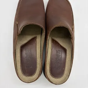 Timberland Womens 6 Shoe Slip On Mule Slide Brown Leather Casual Comfort‎ Heel thumbnail 7