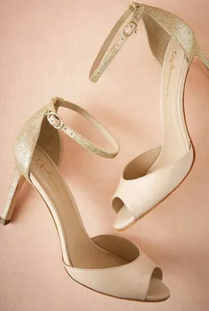 Anthropologie BHLDN Chandon Heel Sandal by‎ Guilhermina Size 8 $150 thumbnail 1