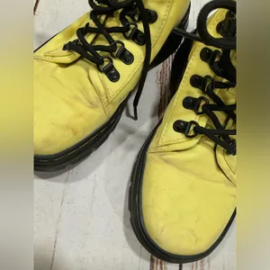 Dr. Martens Combs W‎ Yellow Nylon And Rubber Boots thumbnail 4