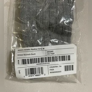 Alo Yoga NWT Scrunch Unisex Athletic Heather Gray Size M thumbnail 6
