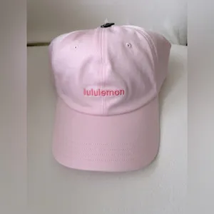 NWT Lululemon Unisex Classic Ball Cap Wordmark Strawberry Milkshake Sakura Pink thumbnail 6