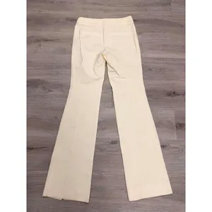 Maeve Slit-Hem Flare Trousers in Soft White Size 8 thumbnail 6