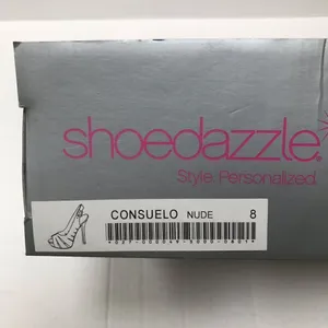 Shoe Dazzle Consuelo nude platform heels 8‎ thumbnail 8