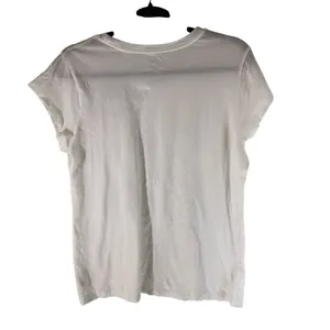 Universal Threads Womens Basic T Shirt Top Short Sleeve White L thumbnail 3