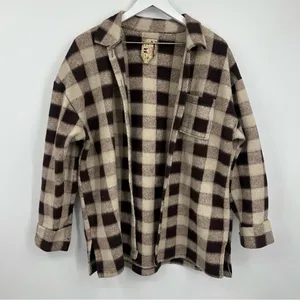 Vintage Y2K Plaid Flannel Shacket Size Large Western Boho Early 2000s thumbnail 3