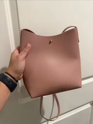 Samara Vegan Leather Crossbody Peony Blush Pink thumbnail 4