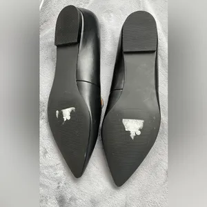 Nordstrom Rack NEW Black Faux Leather Loafers SIZE 9 thumbnail 5