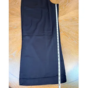 Abercrombie & Fitch Drapey Wide Leg Satin‎ Pants Pull On Black Size XL thumbnail 9