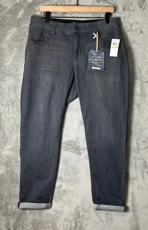 Democracy Ab-solution Ankle Skimmer Jeans‎ Gray Wash 14W Slimming Panels New thumbnail 1