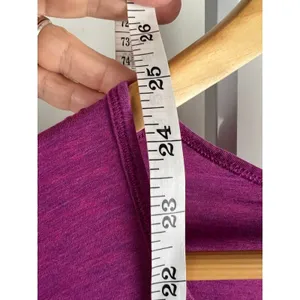 Lululemon Purple Long Sleeve Top Thumb Holes Athletic Shirt Love Scoop? Hot Pink thumbnail 4