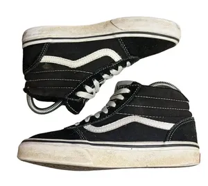 Vans SK8-Hi Black & White High Top Suede‎ Sneakers Men’s 6.0 / Women’s 7.5 thumbnail 1