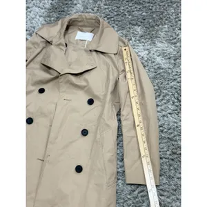 Everlane Women’s Brown Double Breasted Belted Trench Coat Long Jacket Size XS thumbnail 13