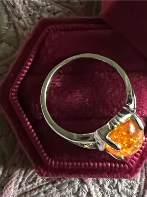 Women’s Gorgeous Stainless Steel Silver with Gemstone Design Size 9 thumbnail 3