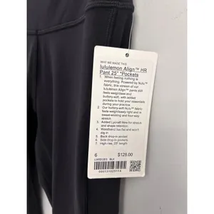 NWT lululemon Align HR Pant 25" *Pockets size 6 black Authentic thumbnail 6