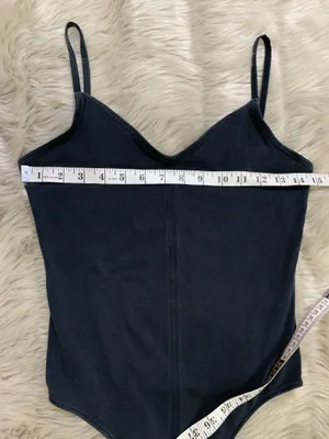 Everlane Cami” Bodysuit Black Small thumbnail 4