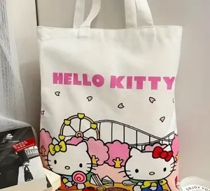 3 for $25 Hello Kitty Tote Bag White Pink lollipop thumbnail 1