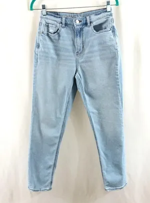 American Eagle Womens Mom Jeans High Waist Light 4 thumbnail 1