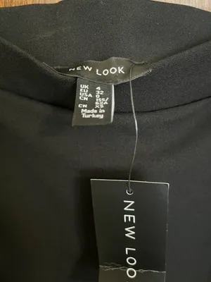 ASOS New look Black Side Button Down Midi Skirt thumbnail 7