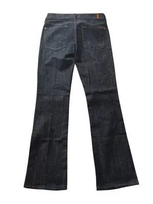 7 For All Mankind Dark Indigo Bootcut Jeans thumbnail 4