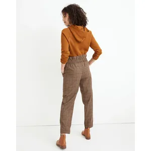 Madewell Plaid Paperbag Tapered Pants thumbnail 3